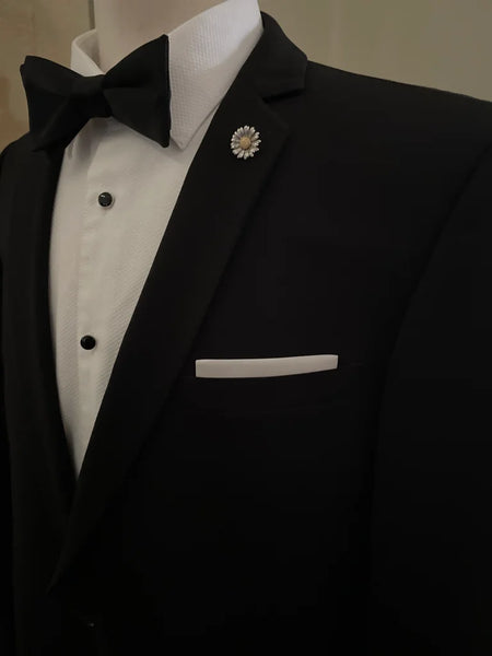 Pocket square and lapel pin