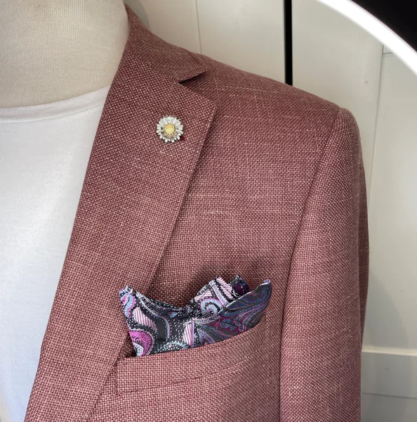 Pocket Hanky with Lapel Pin